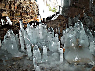 Image Inside Of Quarry Cave # 1 In Winter