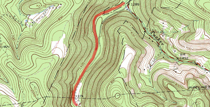 Map Of Dirt Road Section Tour