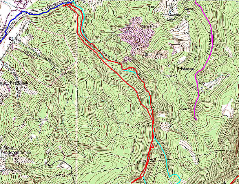 Click Here For Larger Version Of Ferguson Run Tour Map