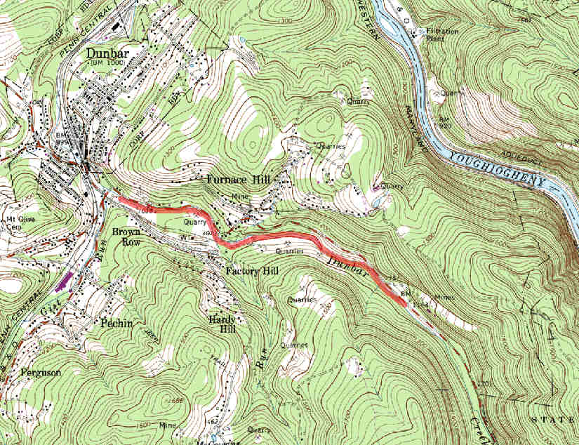 Click Here For Larger Version Of Quarry To Town Tour Map